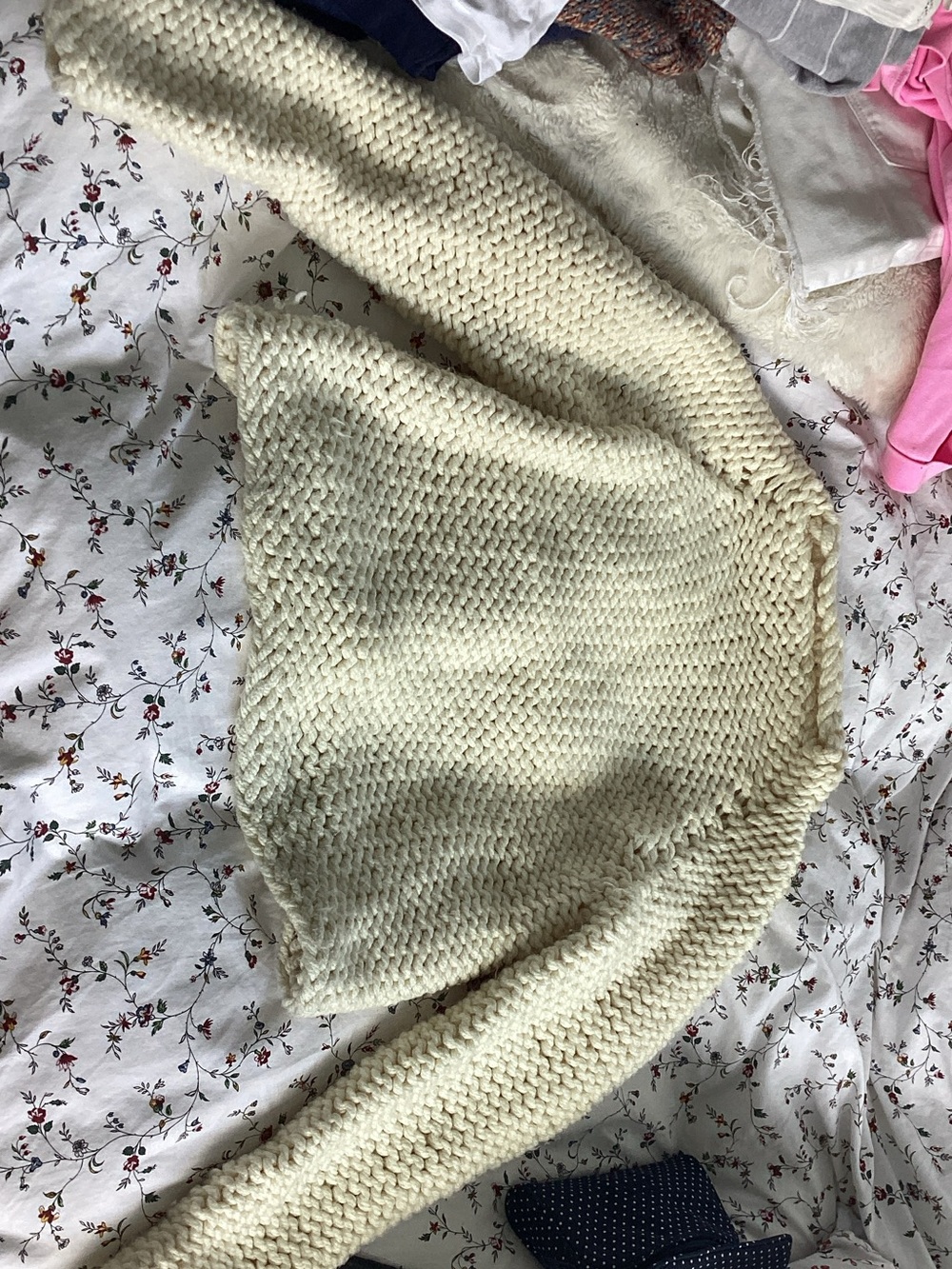 Chunky Knit Cream Sweater